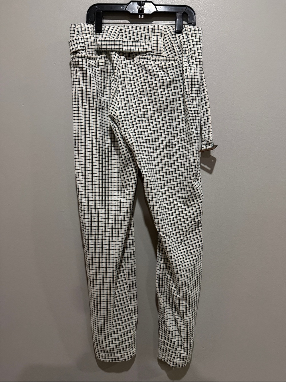 Betabrand Women’s Black-and-White Check Dress Pants size S.